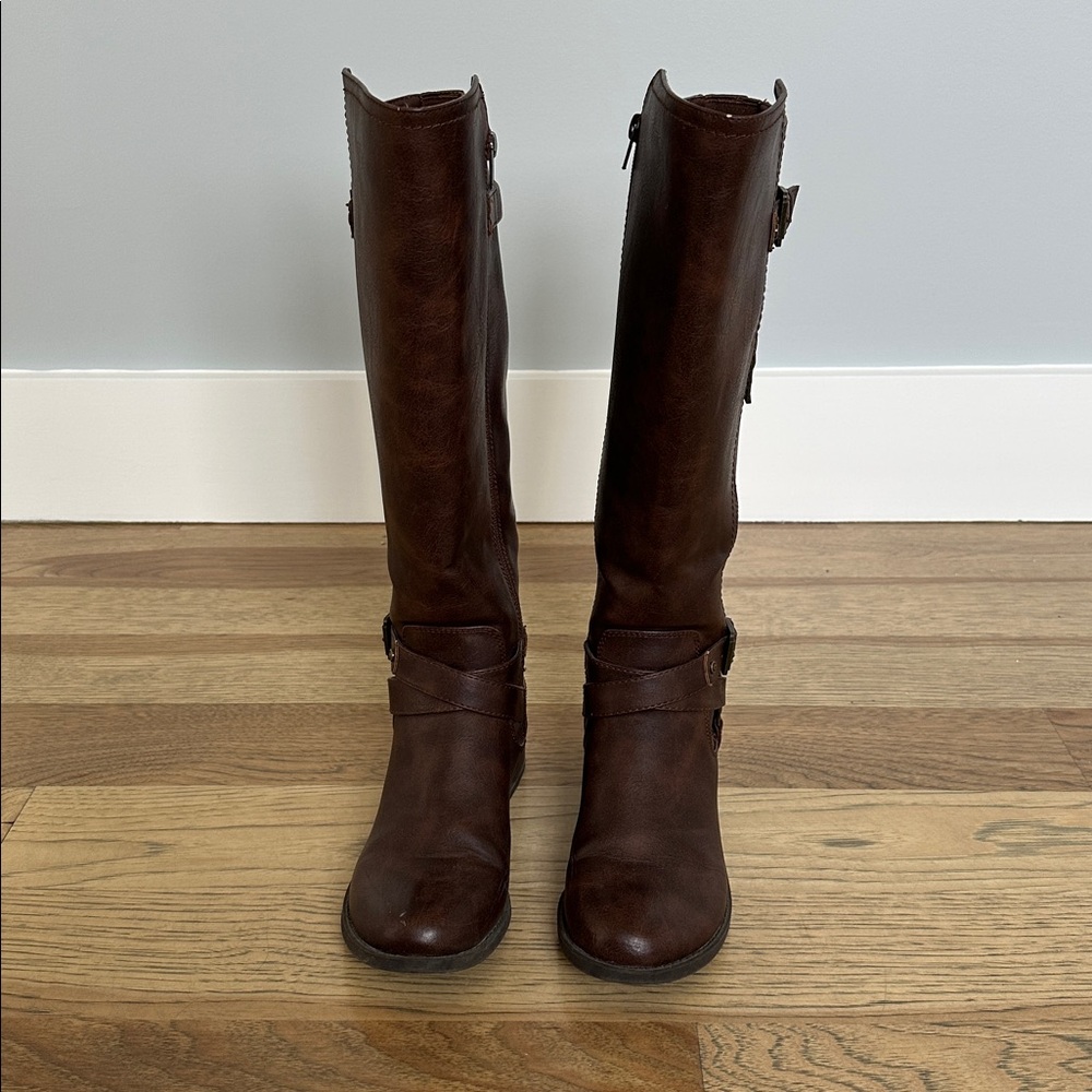 G by Guess Leather Riding Boots